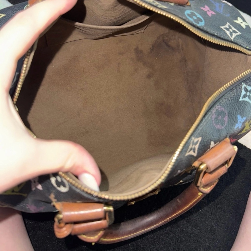 Louis Vuitton Multicolor Monogram Satchel - Dark Brown with Multicolor Print - Picture 9 of 10